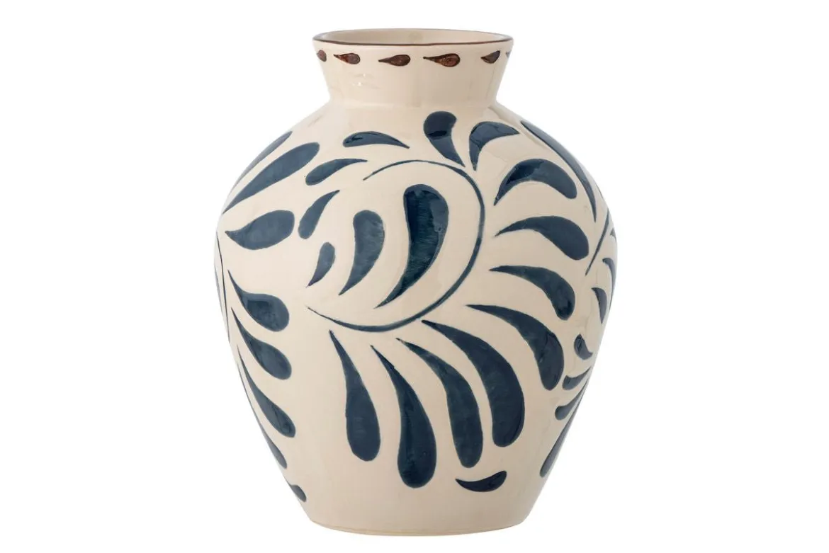 Vase „Nerico“ – Blaues Steingut