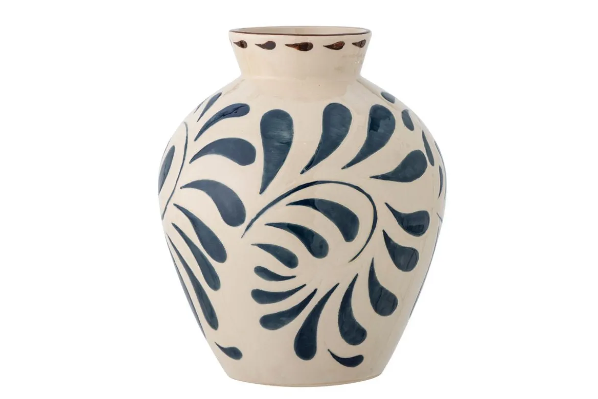 Vase „Nerico“ – Blaues Steingut