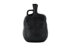 Vase Nerida 25 cm – Körperinspirierte Eleganz in Weiß & Schwarz