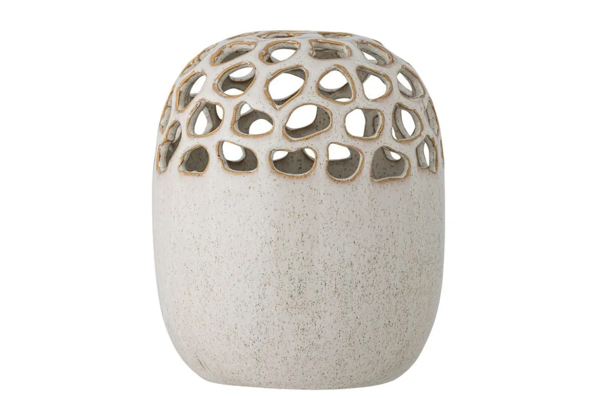 Vase „Nerina“ – Naturfarbenes Steingut