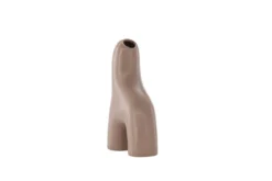 Vase Noara 16 cm – Skulpturales Designobjekt aus Steingut