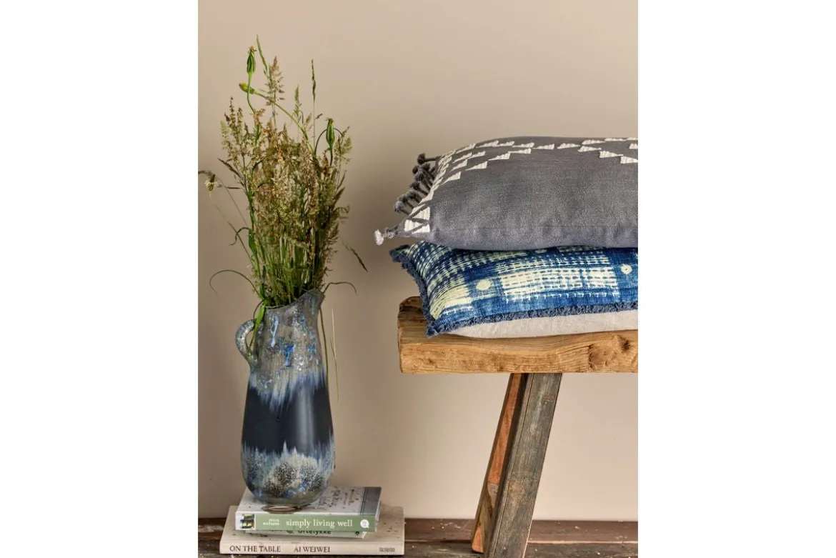 Vase „Noira“ – Steingut in Schwarz