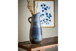 Vase „Noira“ – Steingut in Schwarz