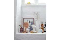 Vase „Nordia“ – Steingut in Weiß