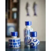 Vasen-Set „Bluvia“ – Blaue Steingutvasen (3-teilig)