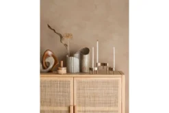 Vasen-Set „Caloma“ – Braunes Steingut (2-teilig)
