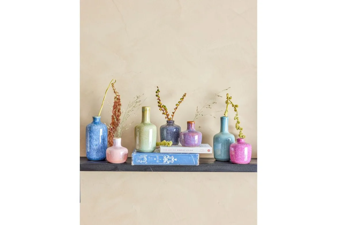 Vasen-Set „Marilo“ – Buntes Steingut (7-teilig)