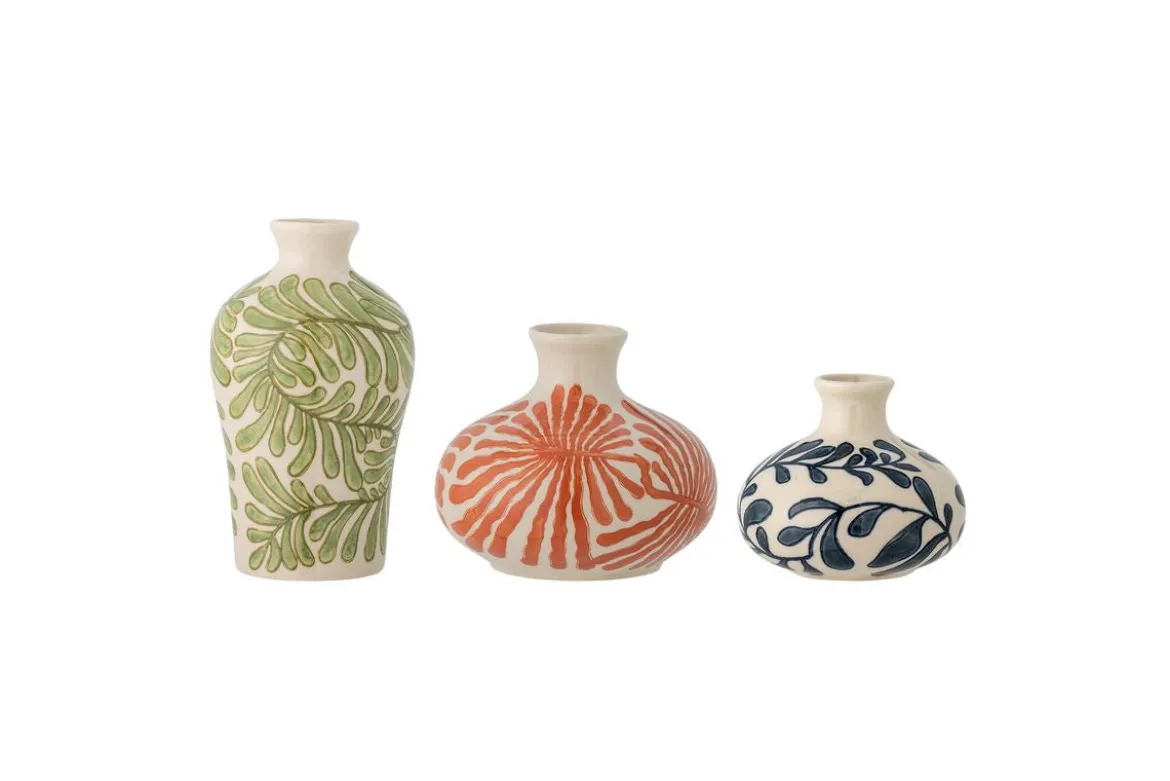 Vasenset (3-teilig) „Flower Dream“ – aus Steingut