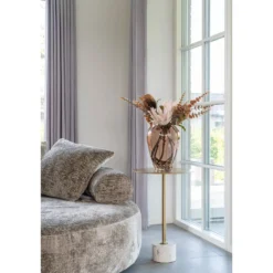 Vase „Oliviera“ – Rauchbraunes Glas