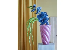 Vase „Pinkt Tornado“ – aus Glas