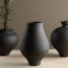 Vase Rellis Ø14 cm – Zeitlose Keramik mit feinen Sprenkeln