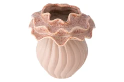 Vase „Rosélia“ – Roséfarbenes Steingut