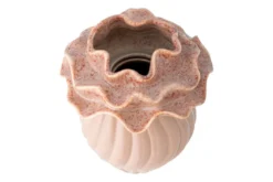 Vase „Rosélia“ – Roséfarbenes Steingut
