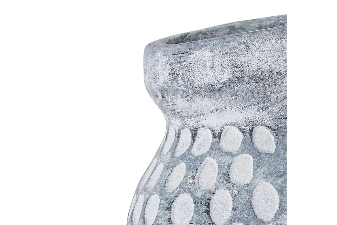 Vase "Rusti" - graue Keramikvase