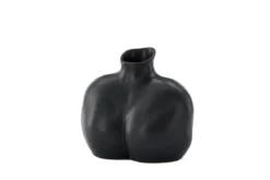 Vase Selara 15 cm – Feminine Eleganz in Schwarz