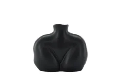 Vase Selara 15 cm – Feminine Eleganz in Schwarz