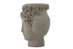 Vase „Selin“ – Graues Steingut