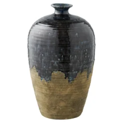 Vase Serevia – edle Keramikvase in Dunkelblau