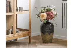 Vase Serevia – edle Keramikvase in Dunkelblau