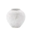 Vase „Sferra“ Ø 25 cm – Beige mit Struktur