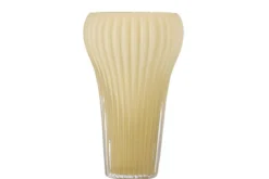 Vase „Solene“ – Gelbes Glas