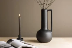 Vase „Solera“ – Gelb oder Schwarz, Steinzeug