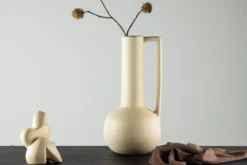 Vase „Solera“ – Gelb oder Schwarz, Steinzeug