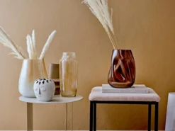 Vase Soli - Weiß, aus Steingut