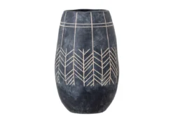 Vase "Sorell" - braune Keramikvase
