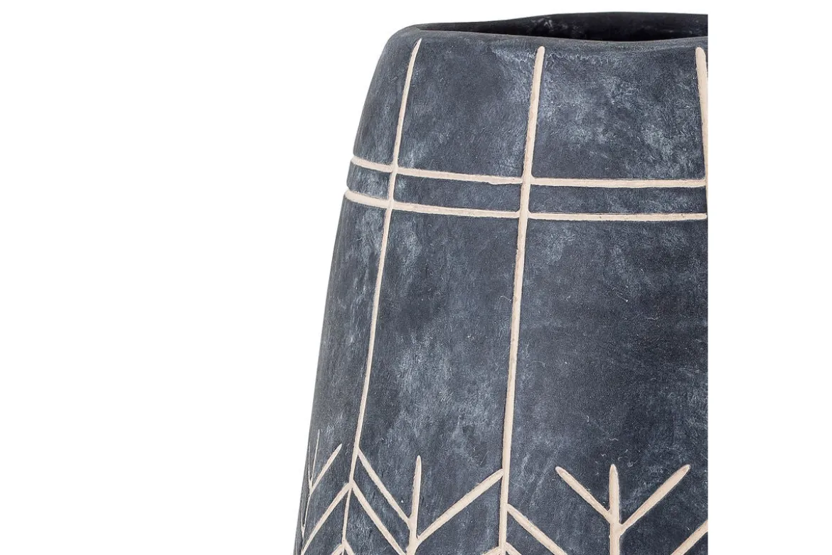 Vase "Sorell" - braune Keramikvase