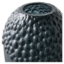 Vase Veloria – edle Glasvase in dunkelgrau