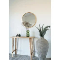 Vase „Verdania“ in geriffelten grünem Glas