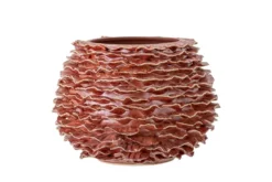 Vase „Wavyred“ – aus Steingut
