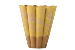 Vase „Yellow Brülé“ – aus Steingut