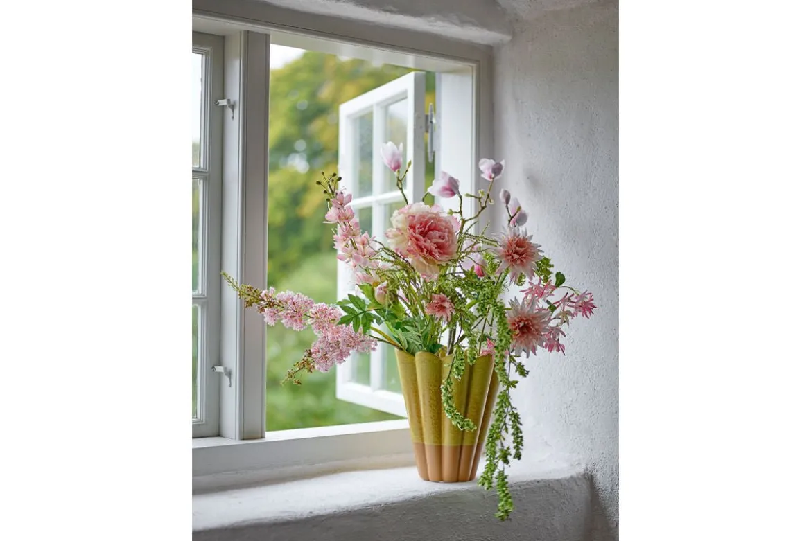 Vase „Yellow Brülé“ – aus Steingut