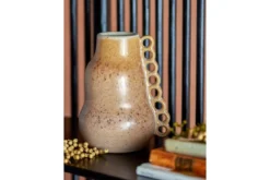 Vase „Zahra“ – Braunes Steingut