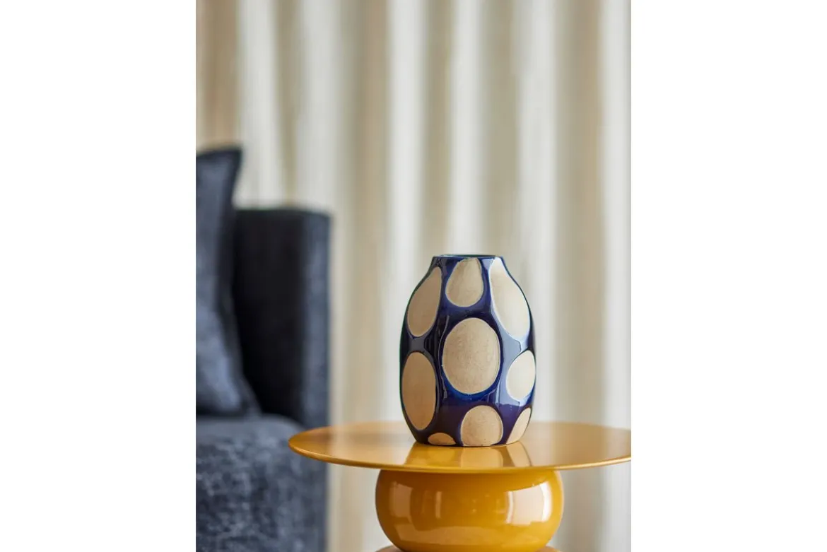 Vase „Zavien“ – Blaues Steingut