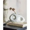 Vase Zola - Weiß, aus Steingut, breit