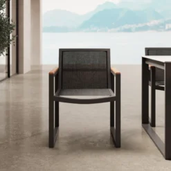 Vayla Dining – Esstisch-Set mit 8 Sesseln & Tisch in Betonoptik | Aevora™ Kollektion