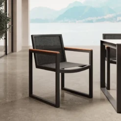 Vayla Dining – Esstisch-Set mit 8 Sesseln & Tisch in Betonoptik | Aevora™ Kollektion