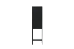 Vitrine Tero - in Schwarz mit Glasfront