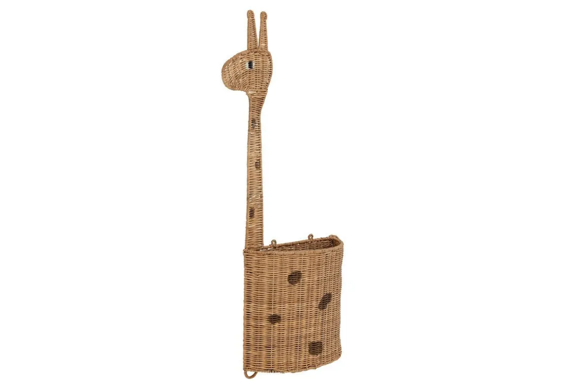 Wandkorb Filippa – liebevolle Giraffe aus Rattan fürs Kinderzimmer
