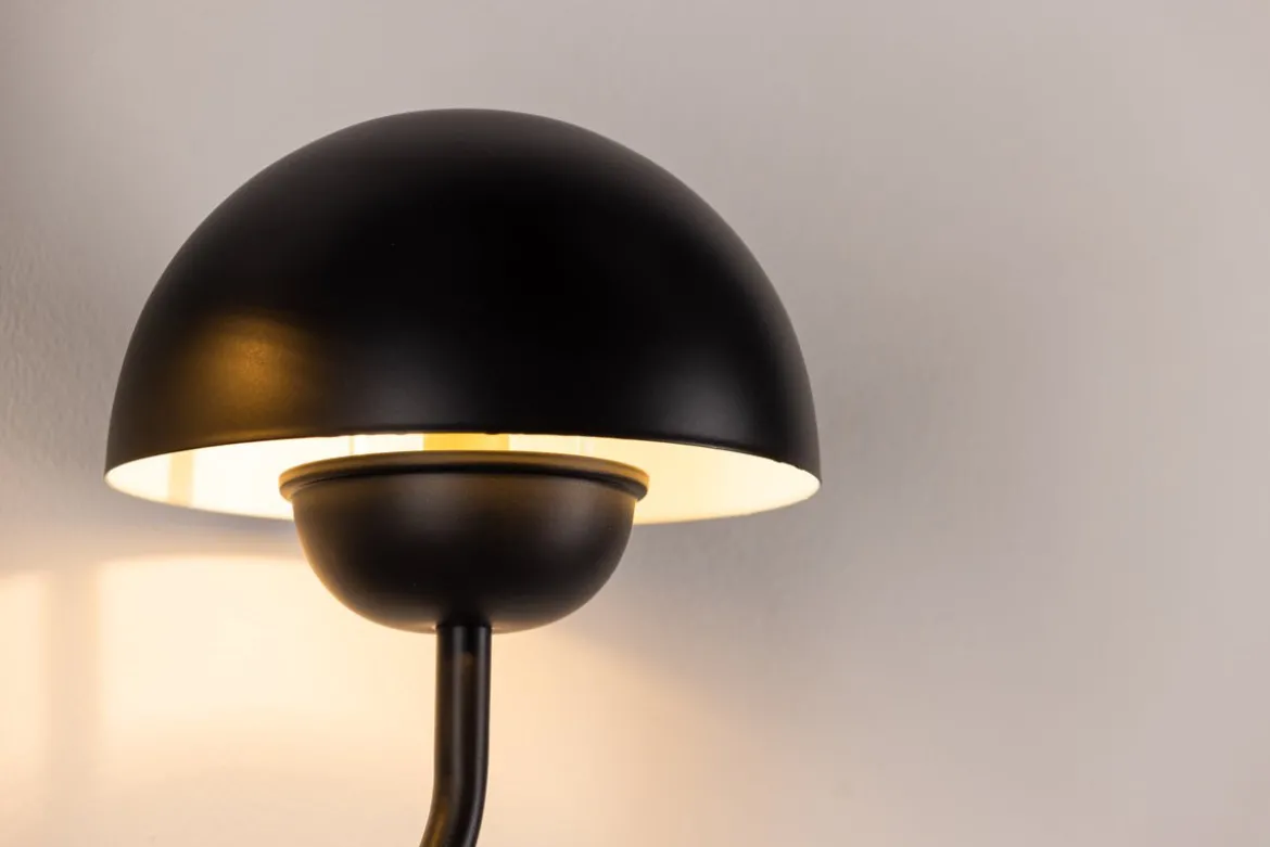 Wandleuchte „Noir Duo" – Mit matt schwarzen Sockel