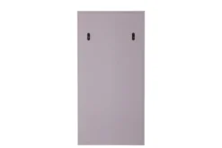 Wandschrank Lana – Violettes Holz-Kabinett mit Messinggriff & Musterfront