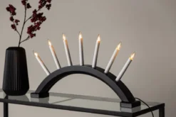 Weihnachtsbeleuchtung Elira - Adventskerzenhalter mit 7 Kerzen