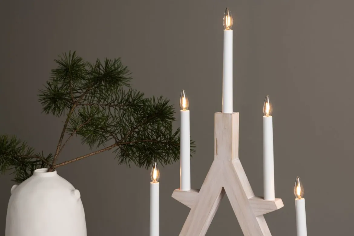 Weihnachtsbeleuchtung Winterglanz - stimmungsvoller Adventskerzenhalter