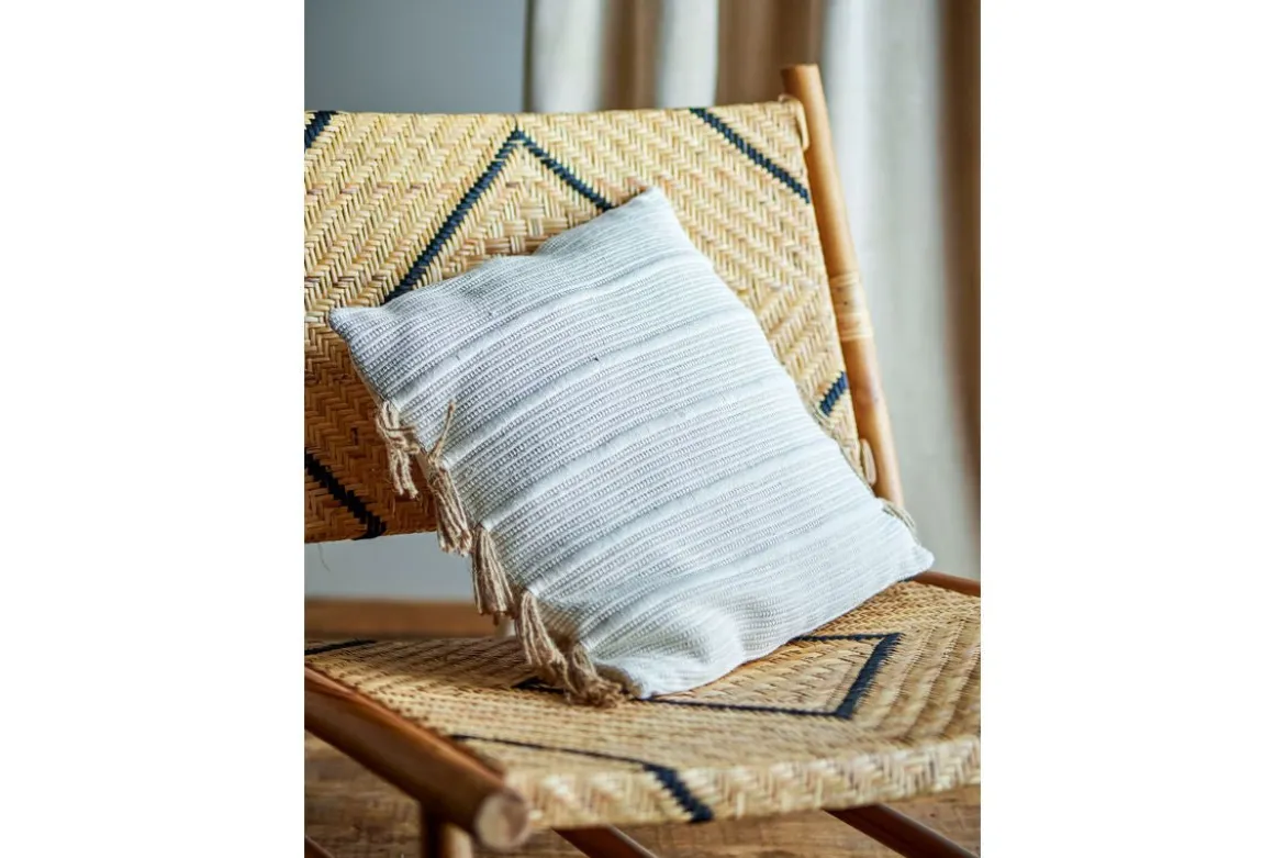Zierkissen Alento – Naturdesign aus recycelter Baumwolle mit Jute-Details