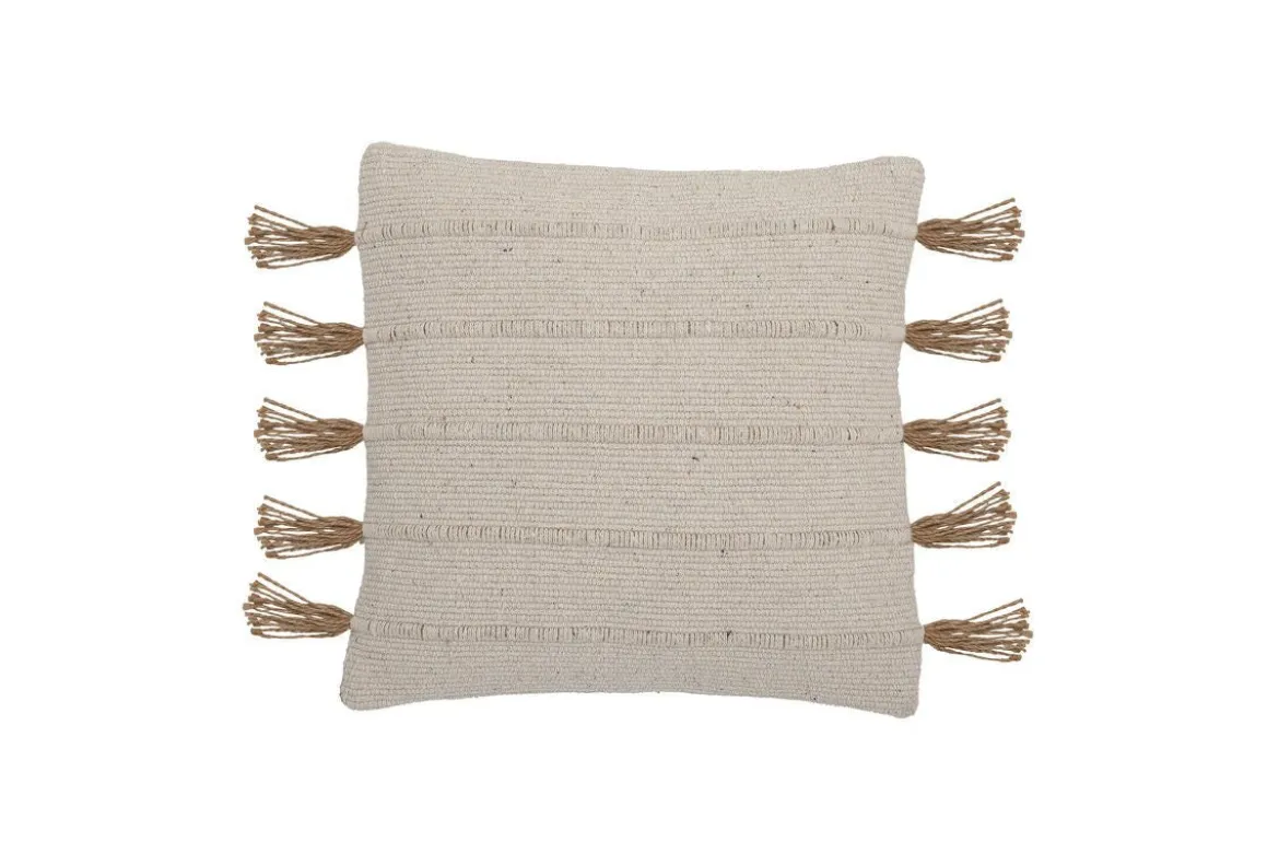 Zierkissen Alento – Naturdesign aus recycelter Baumwolle mit Jute-Details