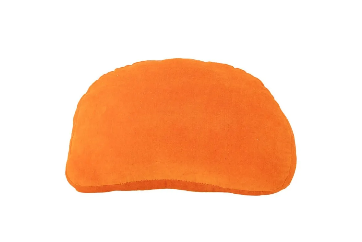 Zierkissen Amalfi – Orangenscheiben-Design mit Glasperlen