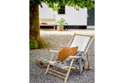 Zierkissen Arden – Baumwollkissen in Braun mit Patchwork-Optik